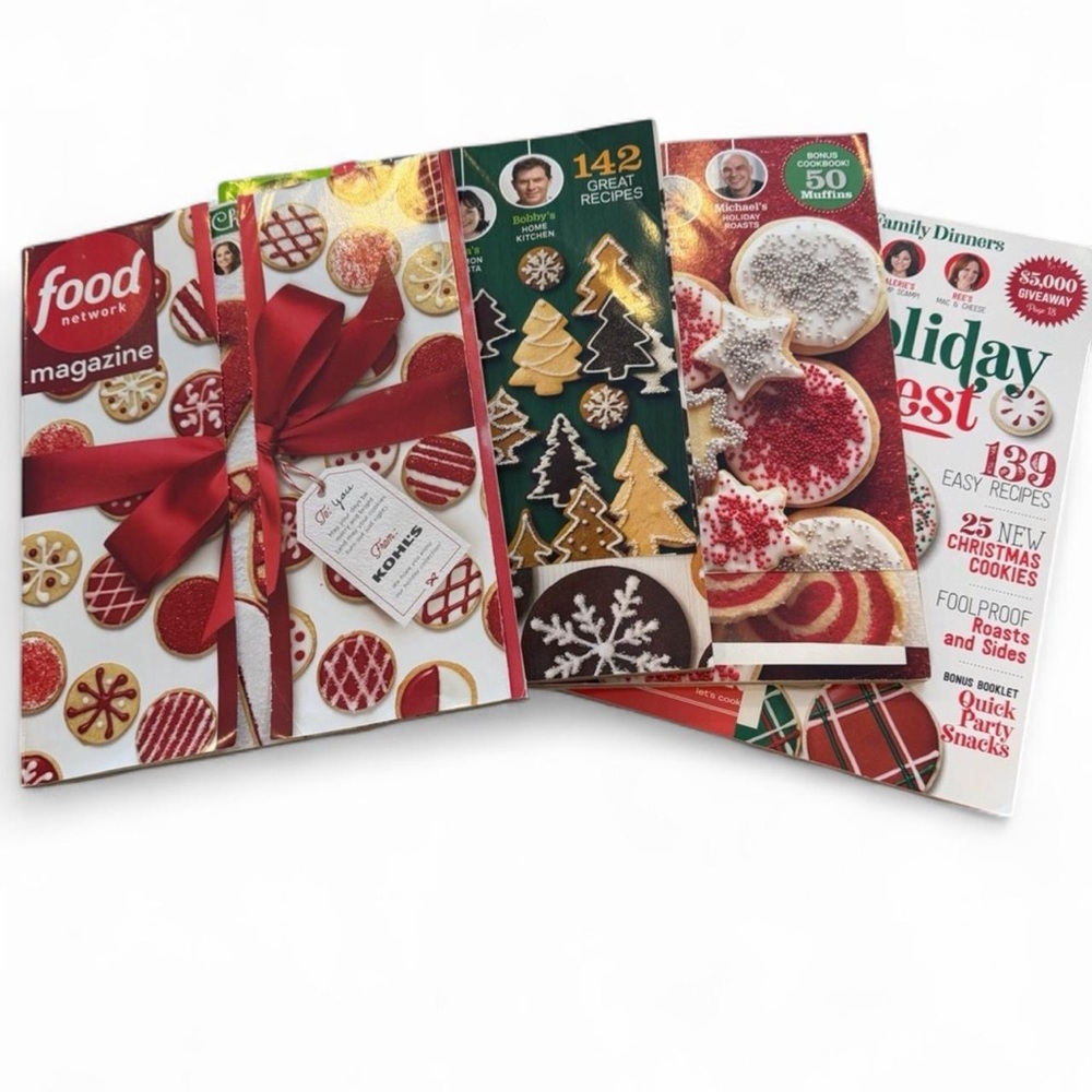 Food Network Christmas Magazine Bundle 4 December Issues - Picture 2 of 7